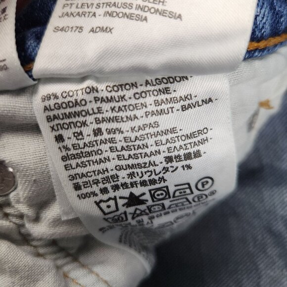 Levi's 502 Men's Regular Tapered Fit Jeans Size 28x32 Cotton Blend Denim Pants - Picture 8 of 13